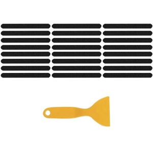 Bad Antislip Stickers, Antislip Douche Strips Douche Vloer Antislip Stickers Veiligheid Douche Loopvlakken (Black-24PCS)