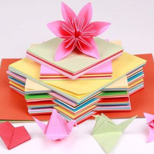 Origami Papier Kleur Hard Kartonnen Vierkante Origami Papier Gesneden Brief Papier Multifunctionele Craft 10 Kleuren
