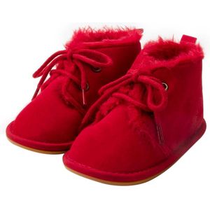 Pasgeboren Baby Booties Winter Warm Fur Ling Sneakers Antislip Rubber Sole Baby Prewalkers Laarzen