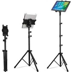Tablet Statief Mount Floor Stand, hoogte Verstelbare 20 tot 60 Inch Tablet Statief Stand Mount voor iPad Air Mini 7-10 inch