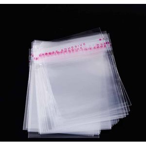 200Pcs 5X7Cm Hersluitbare Poly Bag Transparante Opp Plastic Zakken Zelfklevend Seal Sieraden Verpakking Zak tas