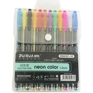 12/16 Kleur Gel Pen Markeerstift Krijt Pastel Heldere Marker Fluorescerende Schilderen Kleur Met Student Metalen Pen Pen W0Z4