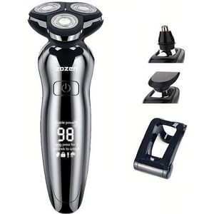 Elektrische Scheerapparaat Voor Mannen 4D Scheermes Baard Trimmer Usb 3 Blades Draagbare Water Proof Elektrische Scheerapparaten Tondeuse Facial Epilato