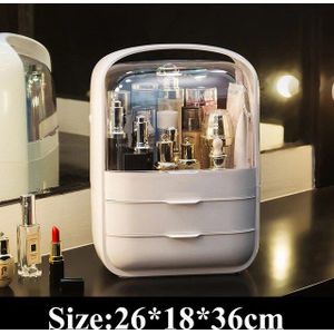 Mode Acryl Vrouwen Cosmetische Box Transparen Beauty Kits Organisator Toilettas Make-Up Opbergdoos Waterdichte Mode Cosmetische Geval