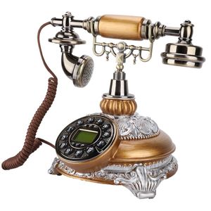 Retro Vintage Telefoon Fsk/Dtmf Draaiknop Antieke Vaste Office Home Auto Ip Met Tool