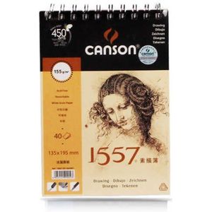 Franse Canson [1557 Series] Beginners Schetsboek Volwassen Draagbare Schetsboek Schilderen 155G Art Supplies