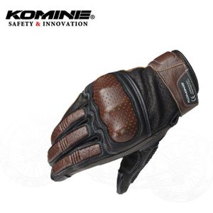 Komine Anti-Val Beschermen 3D Mesh Handschoenen Motorfiets Optimun Zomer Rijhandschoenen Moto Breathbale Motocross Handschoenen Lederen M-XL