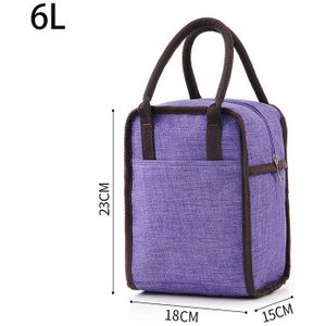 6L Thermische Geïsoleerde Tassen Voor Vrouwen Kids Tote Picknick Cooler Lunch Bag Cooler Bento Lunchbox Tassen