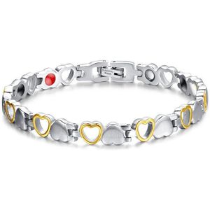 Modyle Gezonde Zorg Magnetische Armbanden Bangles Goud-Kleur Hart Rvs Vrouwen Vrouwelijke Mode-sieraden