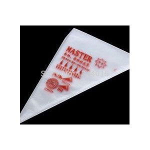 100 stks/partij Medium (32*35 cm) Wegwerp Plastic Cake Gebak Lcing Piping Decorating Nozzles Tas M1278