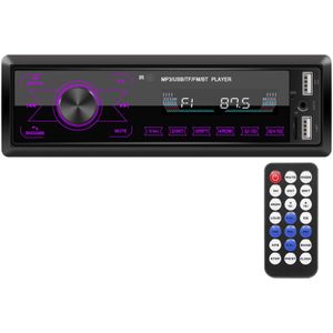 Single 1 Din Auto Radio Stereo MP3 Speler Bluetooth Fm Aux Ingang Ontvanger Usb-poort 12V Multimedia Speler Auto radio