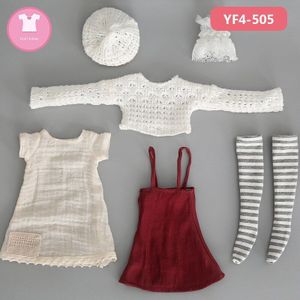 Bjd Sd Poppenkleertjes 1/4 Pure Landelijke Wind Jurk Dunne Rokken Voor Minifee Of Msd Body YF4-101 Pop Accessoires Luodoll