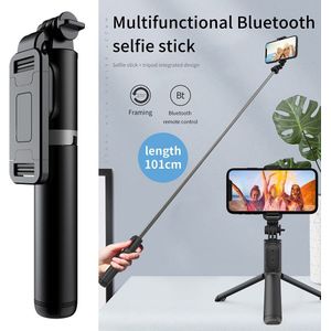 Q01/Q02/Q03 Draadloze Bluetooth Selfie Stick Opvouwbare Monopods Universal Statief Voor Smartphones Voor Actie Camera Accessoires