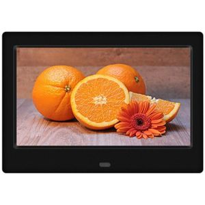 7 Inch 800X480 Hd Digitale Fotolijst 16:9 Groot Scherm Elektronische Foto Video Zwart