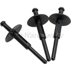 50 Stuks Auto Bumper Fender 6Mm Hole Black Plastic Klinknagels Fasteners 51717002953 Voor Bmw Voertuig Plafond Binnen Decor Behoud clip