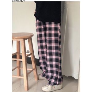 Harajuku Plaid Broek Voor Vrouwen Broek Streetwear Vrouw Harembroek Herfst Dames Causale Broek Maat