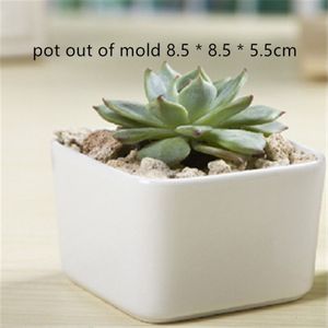 Keramische Klei Mal voor Tuinieren Bloempot Maken Desktop Beton Pot Mallen Ronde Cement Silicone Mould