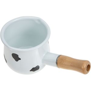 Kleine Verwarming Steelpan Emaille Kookpot Boter Smelten Pot Met Handvat