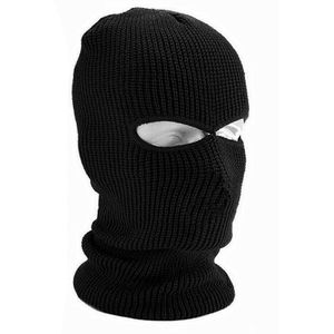Elastische Full Face Mask Cover 3 Gat Bivakmuts Gebreide Muts Winter Ski Fietsen Masker Beanie Gebreide Muts Sjaal Warm Gezicht maskers
