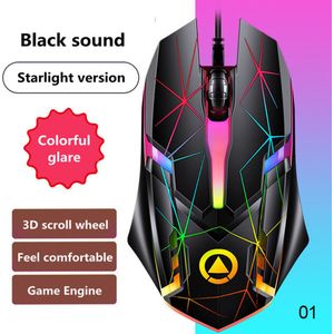 1200Dpi Usb Wired Gaming Mouse Optical Computer Muis Voor Pc Laptop 3 Sleutels Ergonomische Muizen Led Light Night Glow mechanische Muis