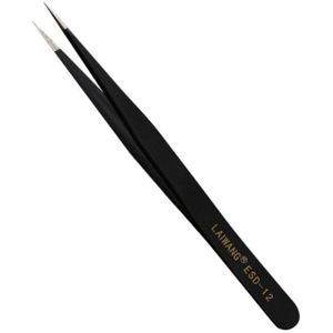 1Pcs Rvs Gebogen Rechte Wenkbrauw Pincet Anti Zuur Nipper Rhinestone Picking Gereedschap Ijzer Sieraden Bead Accessoires