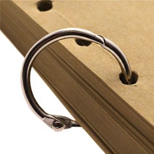 5 Pcs Losse Ring Sleutelhanger Rvs Ring Notebook Losbladige Ring Multifunctionele Stalen Ring 20/30/25/68/82/45/55/38Mm