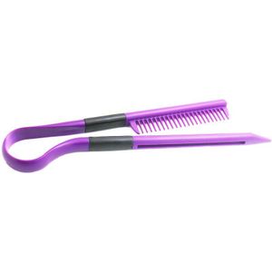 1PC Useful Hair Straighten Salon Comb Hairdressing Smooth Tool Hold Tongs Hair Styling Tools for Women Hair Brush Straightener