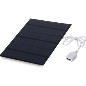 3.5W Usb Solar Mobiele Lader Voor Mobiele Power 6V Solar Charger Polykristallijne Zonnecel Zonnepaneel