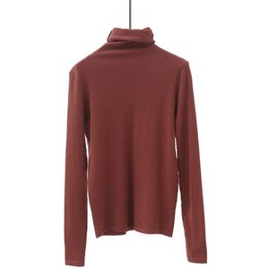 AutumnWinter Moederschap Elastische Effen kleur Coltrui Aanstaande Moeder Trui Zwangere Vrouwen Zwangerschap Warme Kleren Top