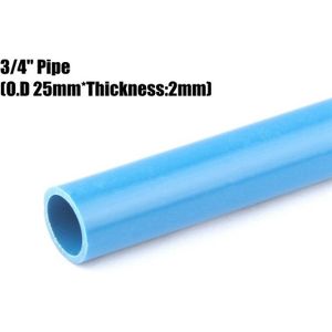 1 st 50 cm (19 ""Lengte) 3/4"" (OD 25mm * 2mm) PVC Waterleiding Aquarium Irrigatie Water Buis Blauw Wit Grijs Kleur Voor Het Kiezen