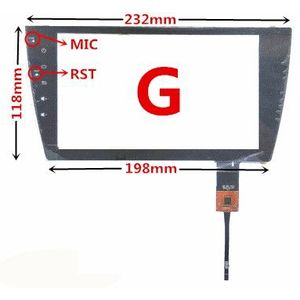 Voor Auto Dvd Gps Navigatie Centrale Controle Multimedia Capacitieve Digitizer Touch Screen Panel Glas