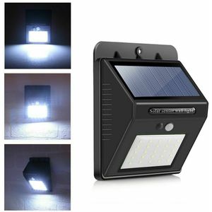 20/25/30 Led Zonne-energie Pir Motion Sensor Licht Outdoor Tuin Wandlampen IP65 Waterdichte Outdoor Led zon Aangedreven