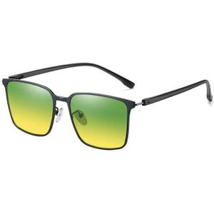 Anti-Glare Geel Bril Mannen Vrouwen Gepolariseerde Nachtzicht Zonnebril Klinknagel Versieren Classic Rijden Bril Oculos