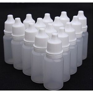 10Ml Lege Plastic Druppelaar Flessen Container Flesjes, Pak Voor Oplosmiddelen, Lichte Oliën, Verf, Essentie, oogdruppels, Zoutoplossing