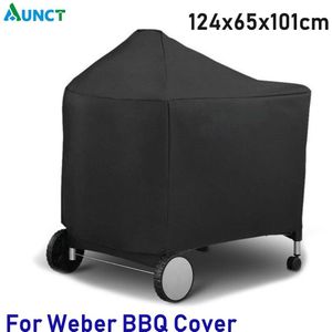 Waterdichte Bbq Grill Beschermhoes Voor Weber 7152 Houtskool Grills Outdoor Camping Bbq Accessoires 124x65x101cm