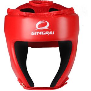 Rood Zwart Mma Helm Volwassen Mannelijke Vrouwelijke Vechten Muay Thai Kick Boxing Training Helm Hoofddeksel Sanda Veiligheid Protector