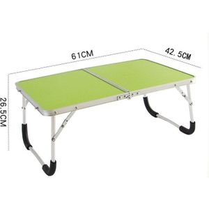 Opvouwbare Laptop Tafel Draagbare Outdoor Camping Tafel Ontbijt Serveren Bed Lade Met Benen Plooien In Half Met Innerlijke Opslagruimte