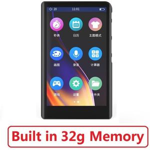 Ruizu H9 Metalen MP4 Speler Bluetooth 5.0 Ingebouwde Luidspreker 3.8Inch Full Touch Screen Ondersteuning Fm Radio, opname, Video,E-Book