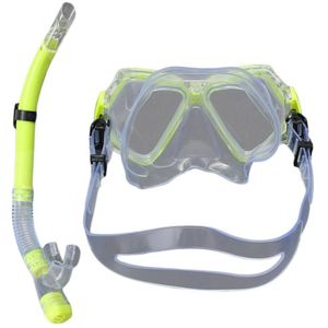 Volwassenen Scuba Half-Droge Snorkel Set Zwemmen Dive Wide View Masker Anti-Fog Bril