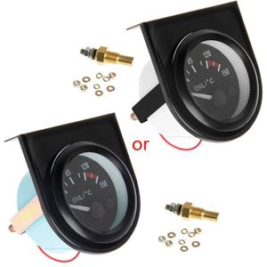 1 Set Universele 2 "52 Mm Led Licht Auto Pointer Olie Temperatuur Temp Gauge 50-150C