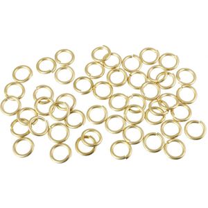 50 Stuks Oude Gouden Sleutel Houders Split Ringen Jump Sleutelhangers Sleutelhanger Sleutelhanger Bevindingen