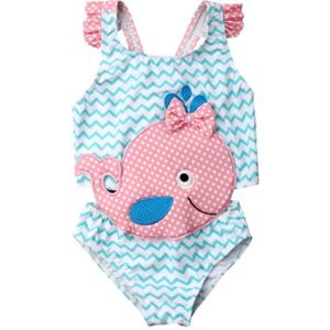 Kinderen Badmode Meisje Badpak Strik Een Stuk Goudvis Jumpsuit Badpak Zomer Peuter Kinderen Beachwear