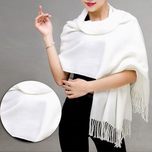 Winter Sjaal Effen Dikkere Vrouwen Wol Kasjmier Sjaals Hals Hoofd Warm Hijaabs Pashmina Lady Sjaals En Wraps Зимний Шарф