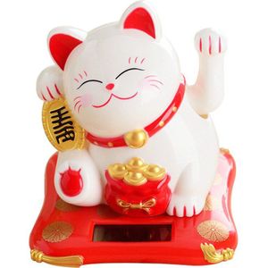 Wuivende Handen Lucky Cat Rijkdom Fortuin Kat Ornament Voor Home Office Kassa Decor AUG889