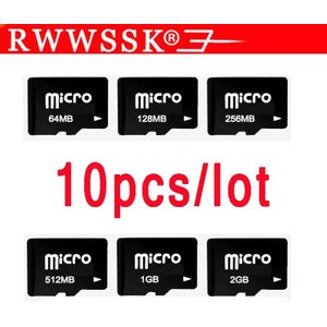 10 Stks/partij Originele Tf Card 128Mb 256Mb 512Mb 1Gb 2Gb 4Gb 8gb Micro Geheugenkaart