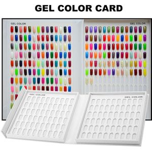 Professionele Model Nail Gel Polish Kleur Display Box Boek Gewijd 216/120 Kleur Kaart Grafiek Schilderen Manicure Cartas De Colores