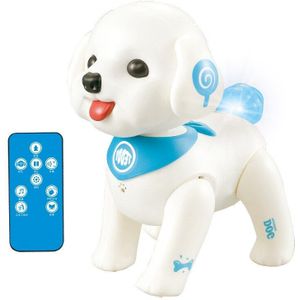 Leneng K19 Rc Robot Teddy Puppy Robotic Hond Voice Control Ligent Programma Zingen Schudden Hoofd Interactieve Huisdier Rc Hond Speelgoed