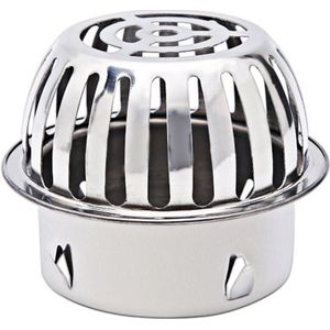 160Mm Ronde Stalen Outdoor Afvoerputje Cover Vent Cap Gat Plug Anti-Blocking Drainage Filter Voor Balkon Dak douche Accessoires