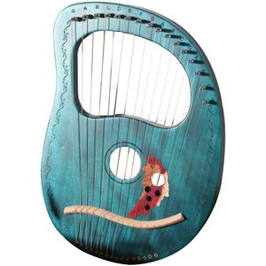 16 Strings Mini Draagbare Concave Professionele Helder Geluid Lier Harp Party Massief Hout Fineer Muziekinstrument Kids