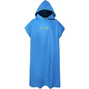 Volwassenen Strand Deken Surf Poncho Veranderende Handdoek Met Kap Microfiber Badhanddoek Zwemmen Handdoek Wetsuit Strand Poncho 2022